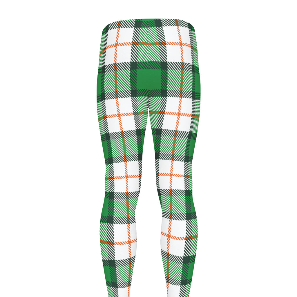 Irish Tartan St. Patrick's Day Print Men's leggings