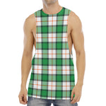 Irish Tartan St. Patrick's Day Print Men's Muscle Tank Top