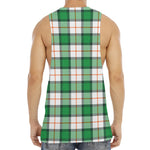Irish Tartan St. Patrick's Day Print Men's Muscle Tank Top