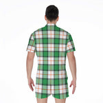 Irish Tartan St. Patrick's Day Print Men's Rompers