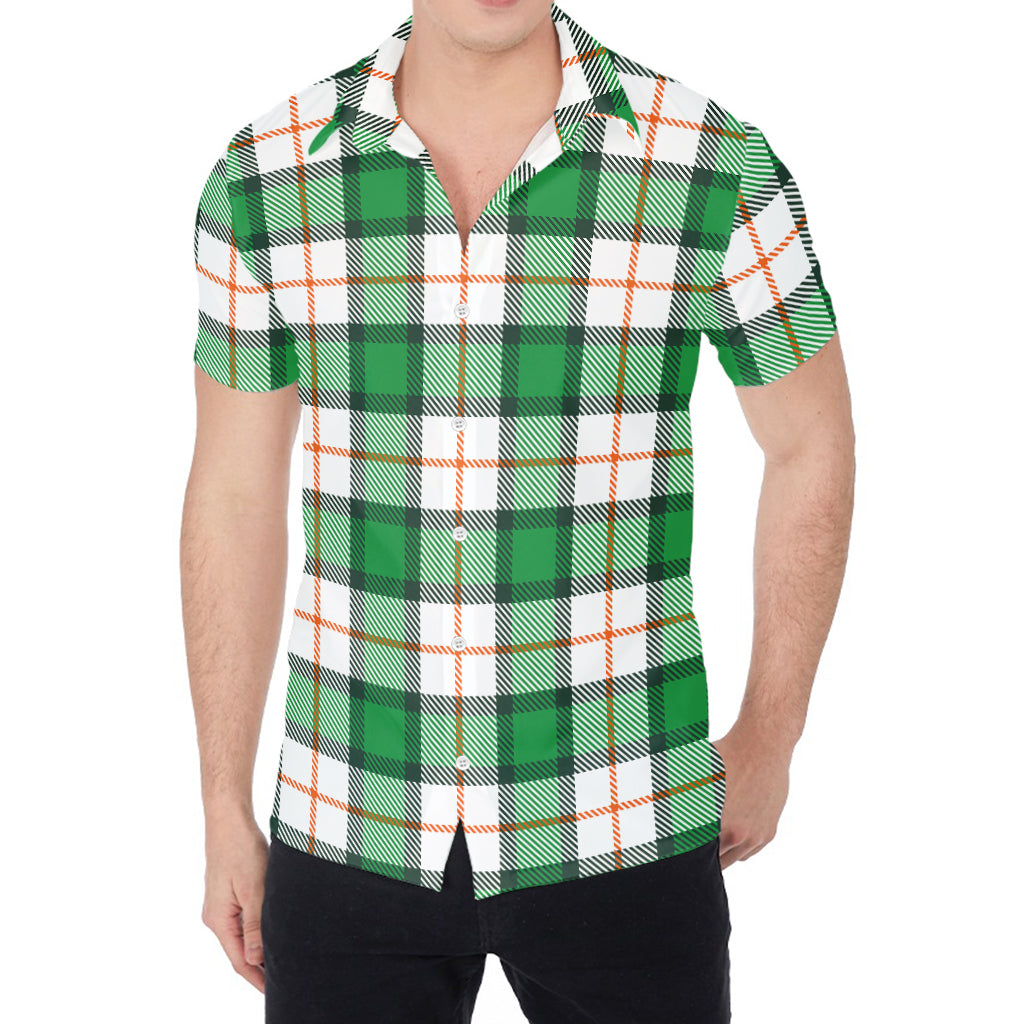 Irish Tartan St. Patrick's Day Print Men's Shirt
