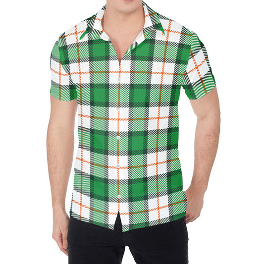 Irish Tartan St. Patrick's Day Print Men's Shirt