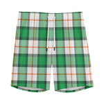 Irish Tartan St. Patrick's Day Print Men's Sports Shorts