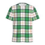 Irish Tartan St. Patrick's Day Print Men's Sports T-Shirt