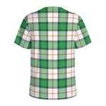 Irish Tartan St. Patrick's Day Print Men's Sports T-Shirt