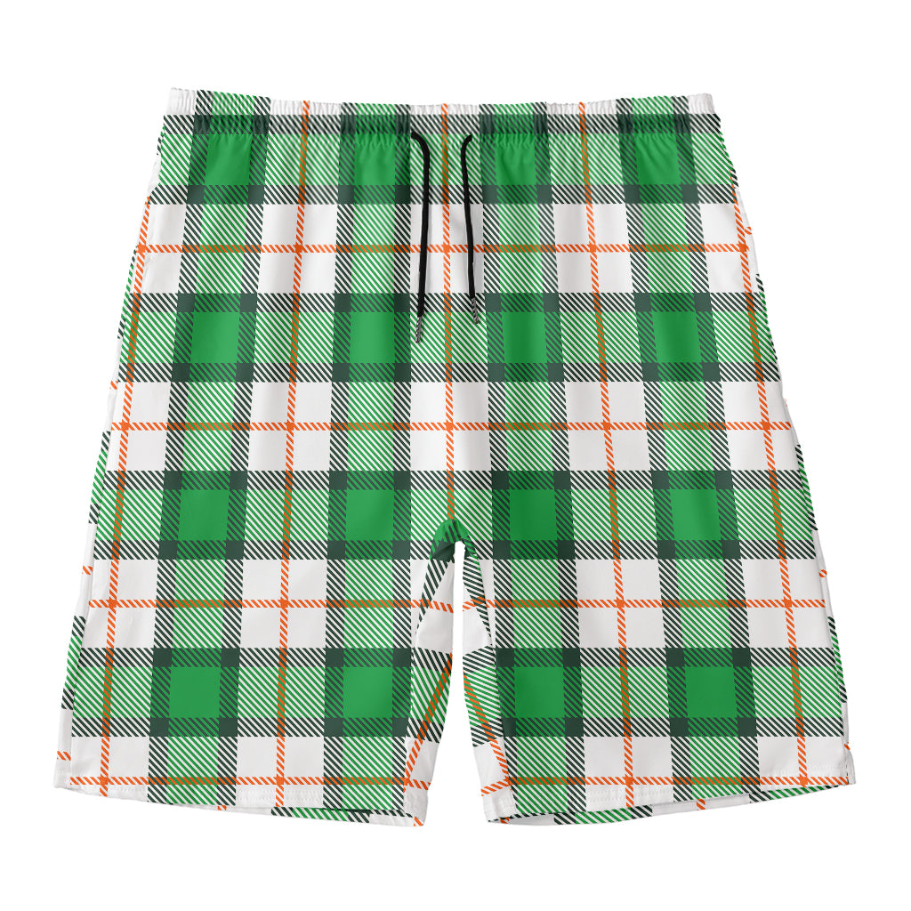 Irish Tartan St. Patrick's Day Print Men's Swim Trunks