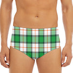 Irish Tartan St. Patrick's Day Print Men's Triangle Swim Briefs