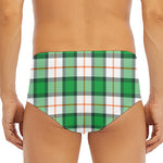Irish Tartan St. Patrick's Day Print Men's Triangle Swim Briefs