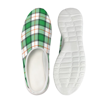 Irish Tartan St. Patrick's Day Print Mesh Casual Shoes