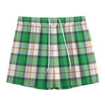 Irish Tartan St. Patrick's Day Print Mesh Shorts