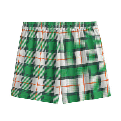 Irish Tartan St. Patrick's Day Print Mesh Shorts