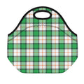 Irish Tartan St. Patrick's Day Print Neoprene Lunch Bag