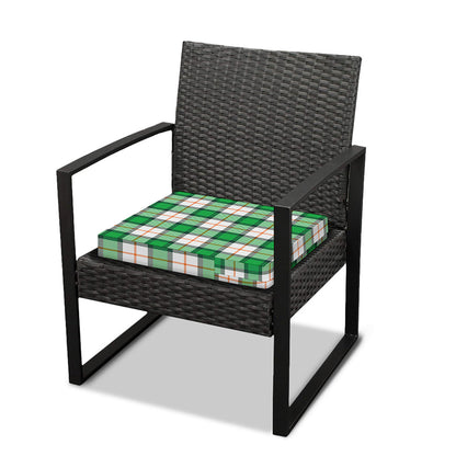 Irish Tartan St. Patrick's Day Print Outdoor Seat Cushion Cover