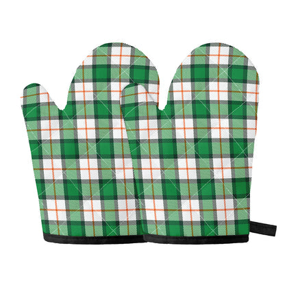 Irish Tartan St. Patrick's Day Print Oven Mitts