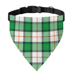 Irish Tartan St. Patrick's Day Print Over The Collar Dog Bandana