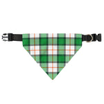 Irish Tartan St. Patrick's Day Print Over The Collar Dog Bandana