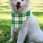 Irish Tartan St. Patrick's Day Print Over The Collar Dog Bandana