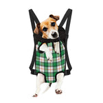 Irish Tartan St. Patrick's Day Print Pet Carrier Backpack
