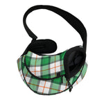 Irish Tartan St. Patrick's Day Print Pet Sling Carrier