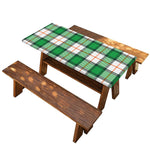 Irish Tartan St. Patrick's Day Print Picnic Table Cover