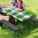 Irish Tartan St. Patrick's Day Print Picnic Table Cover