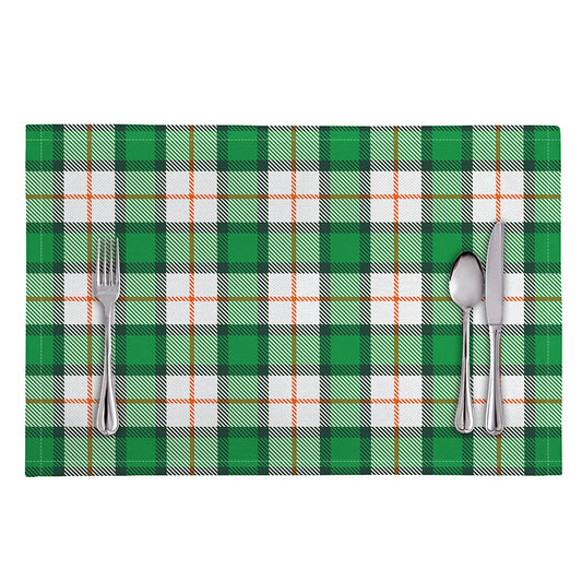 Irish Tartan St. Patrick's Day Print Placemat