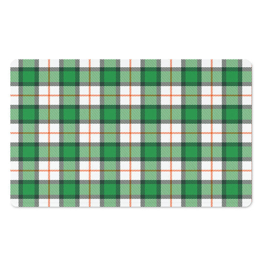 Irish Tartan St. Patrick's Day Print Polyester Doormat