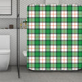 Irish Tartan St. Patrick's Day Print Polyester Shower Curtain