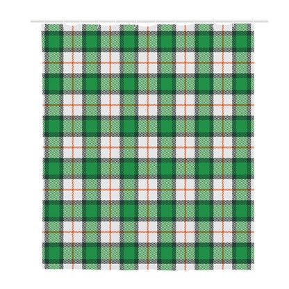Irish Tartan St. Patrick's Day Print Polyester Shower Curtain