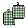 Irish Tartan St. Patrick's Day Print Pot Holders