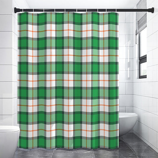 Irish Tartan St. Patrick's Day Print Premium Shower Curtain