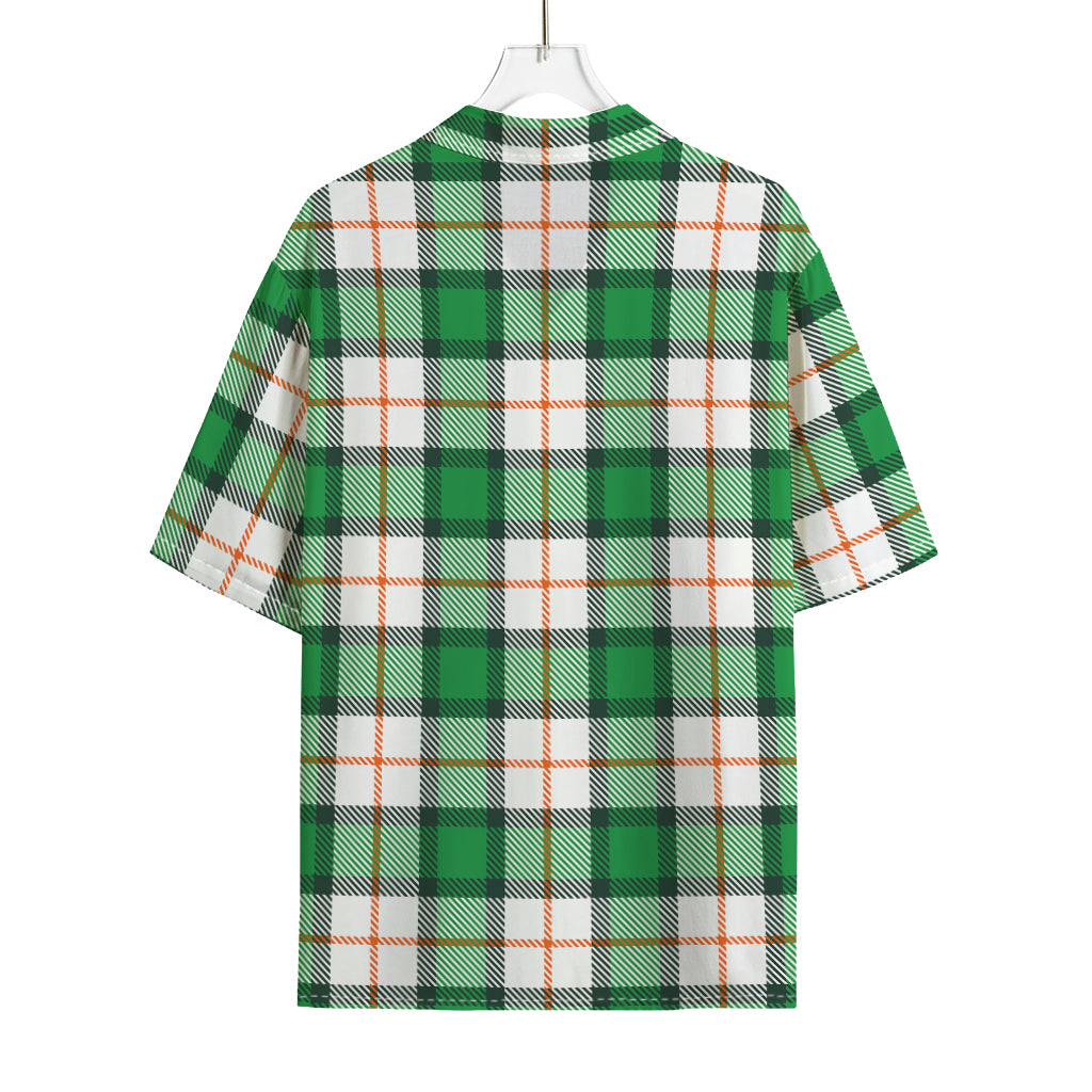 Irish Tartan St. Patrick's Day Print Rayon Hawaiian Shirt