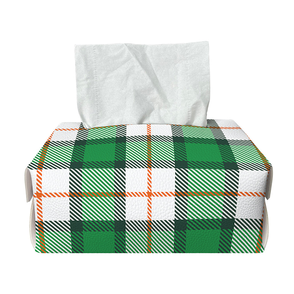 Irish Tartan St. Patrick's Day Print Rectangle Tissue Box Cover