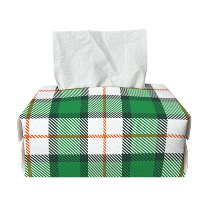 Irish Tartan St. Patrick's Day Print Rectangle Tissue Box Cover