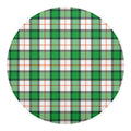 Irish Tartan St. Patrick's Day Print Round Blanket