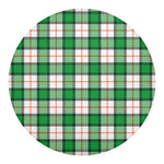 Irish Tartan St. Patrick's Day Print Round Blanket