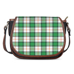 Irish Tartan St. Patrick's Day Print Saddle Bag