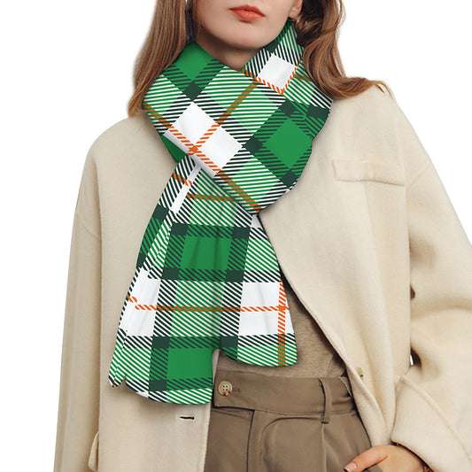 Irish Tartan St. Patrick's Day Print Scarf