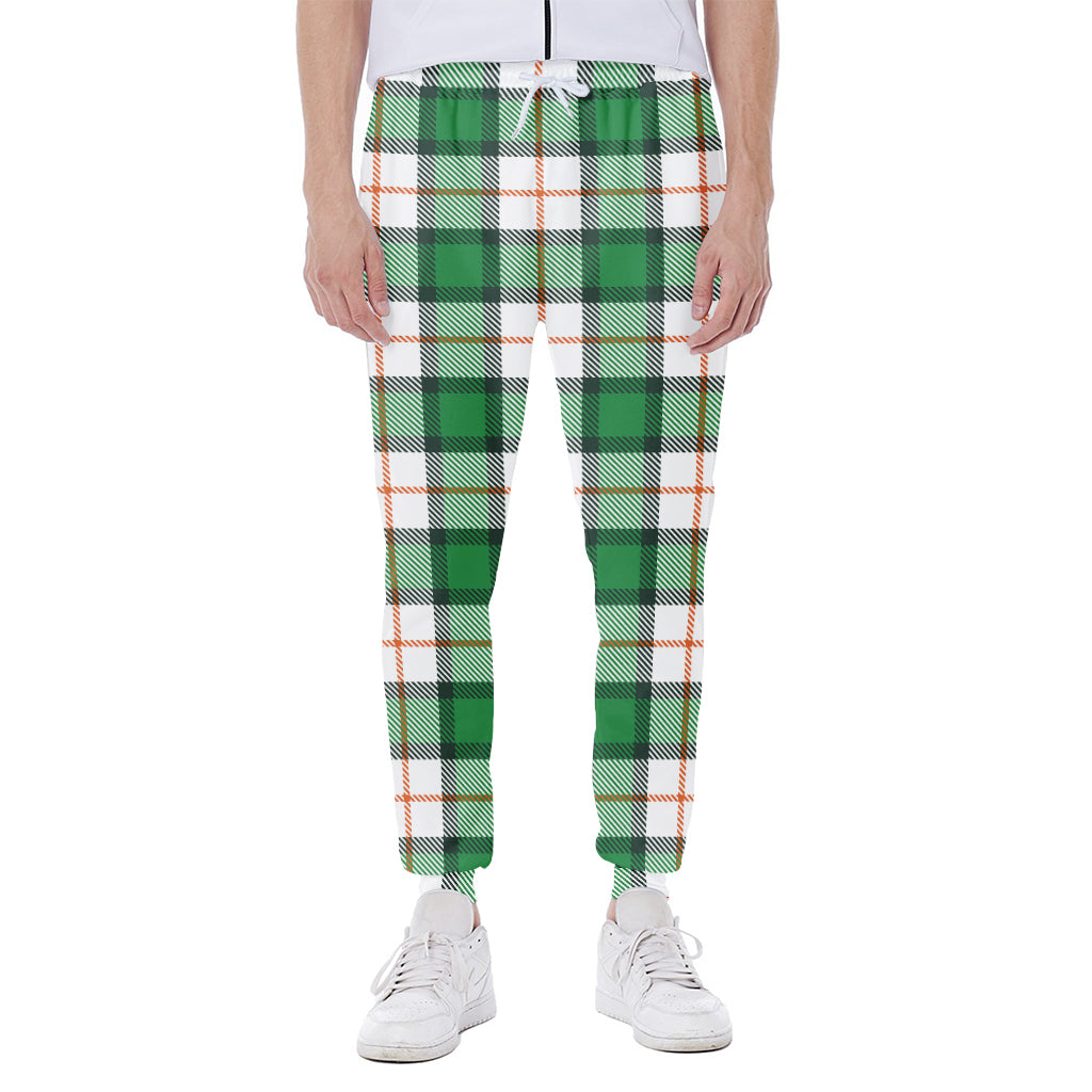 Irish Tartan St. Patrick's Day Print Scuba Joggers