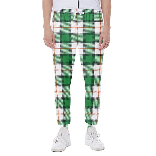 Irish Tartan St. Patrick's Day Print Scuba Joggers