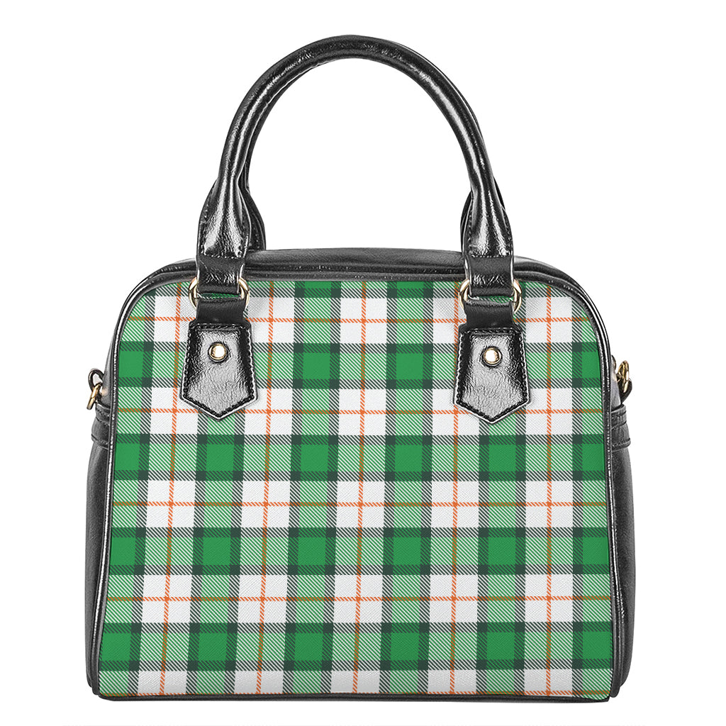 Irish Tartan St. Patrick's Day Print Shoulder Handbag