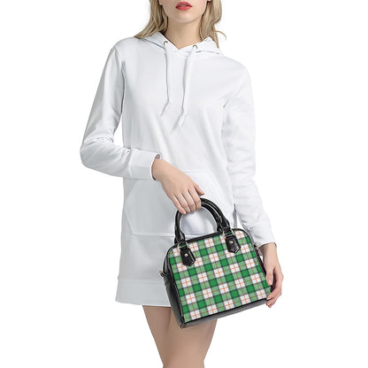 Irish Tartan St. Patrick's Day Print Shoulder Handbag