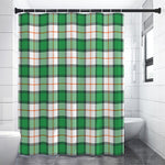 Irish Tartan St. Patrick's Day Print Shower Curtain