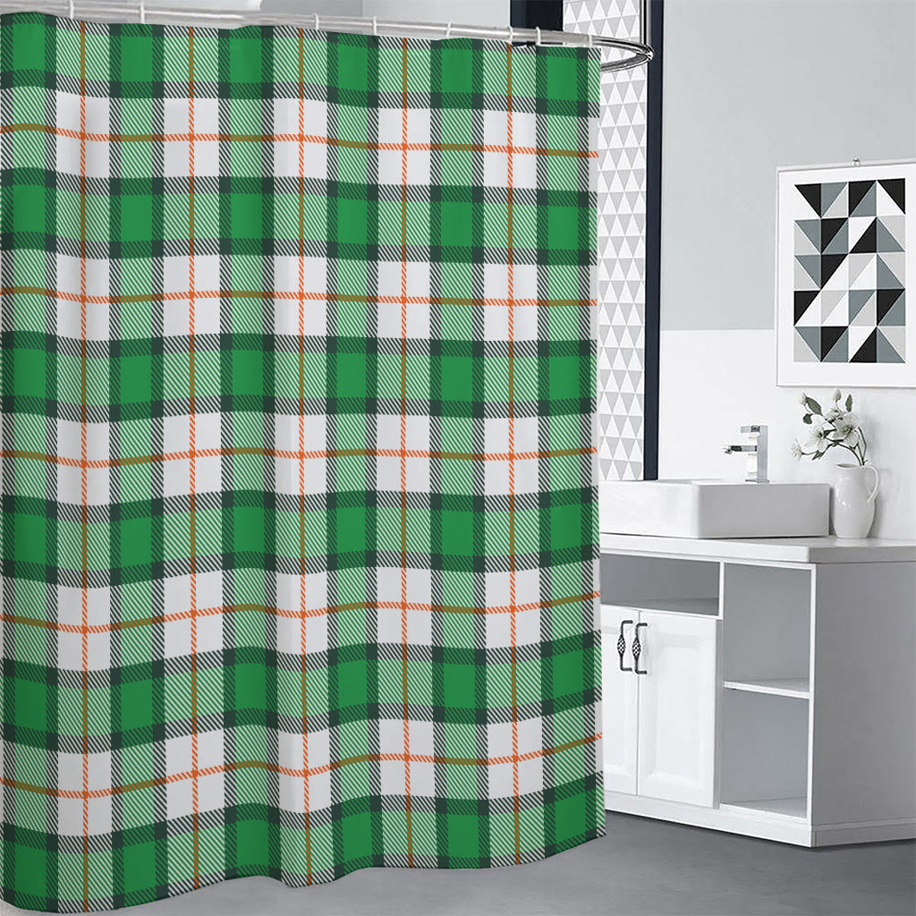 Irish Tartan St. Patrick's Day Print Shower Curtain
