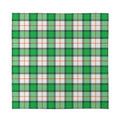 Irish Tartan St. Patrick's Day Print Silk Bandana