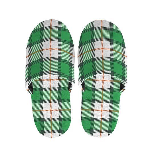 Irish Tartan St. Patrick's Day Print Slippers