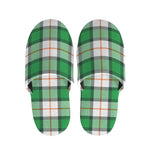 Irish Tartan St. Patrick's Day Print Slippers