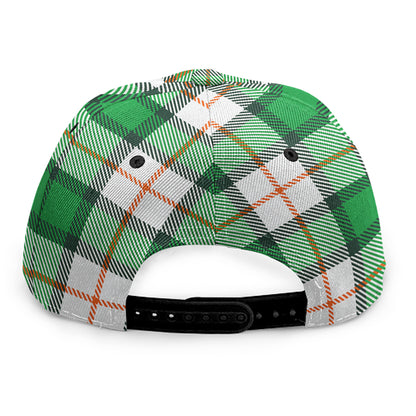Irish Tartan St. Patrick's Day Print Snapback Cap