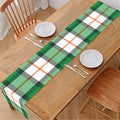 Irish Tartan St. Patrick's Day Print Table Runner