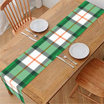 Irish Tartan St. Patrick's Day Print Table Runner